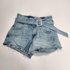 Rock & Roll Denim Shorts High Rise W27 Cut Off Distressed 100% Cotton Jorts